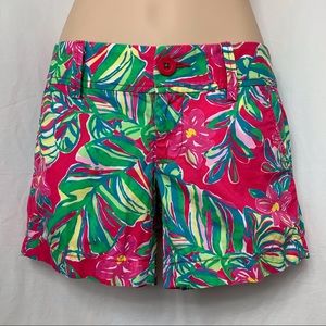 LILLY PULITZER Callahan Shorts Bright Floral Size 00